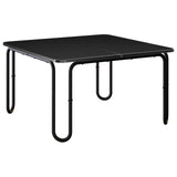 Coffee Table Black 100 x 100 x 45 cm Engineered Wood - Front View