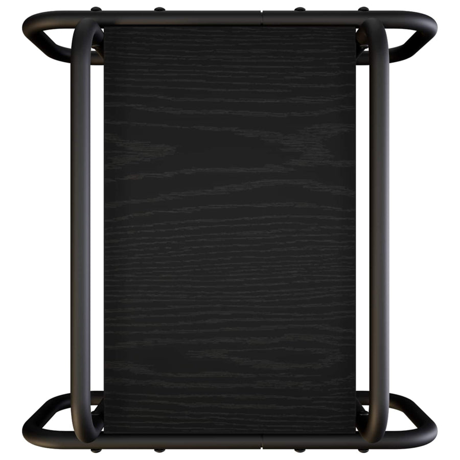 Coffee Table Black Oak 40 x 40 x 51 cm Engineered Wood