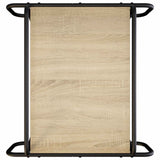 Coffee Table Sonoma Oak 50 x 50 x 51 cm Engineered Wood - Top-Down View