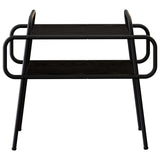 Coffee Table Black Oak 60 x 30 x 51 cm Engineered Wood