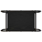 Coffee Table Black Oak 60 x 30 x 51 cm Engineered Wood