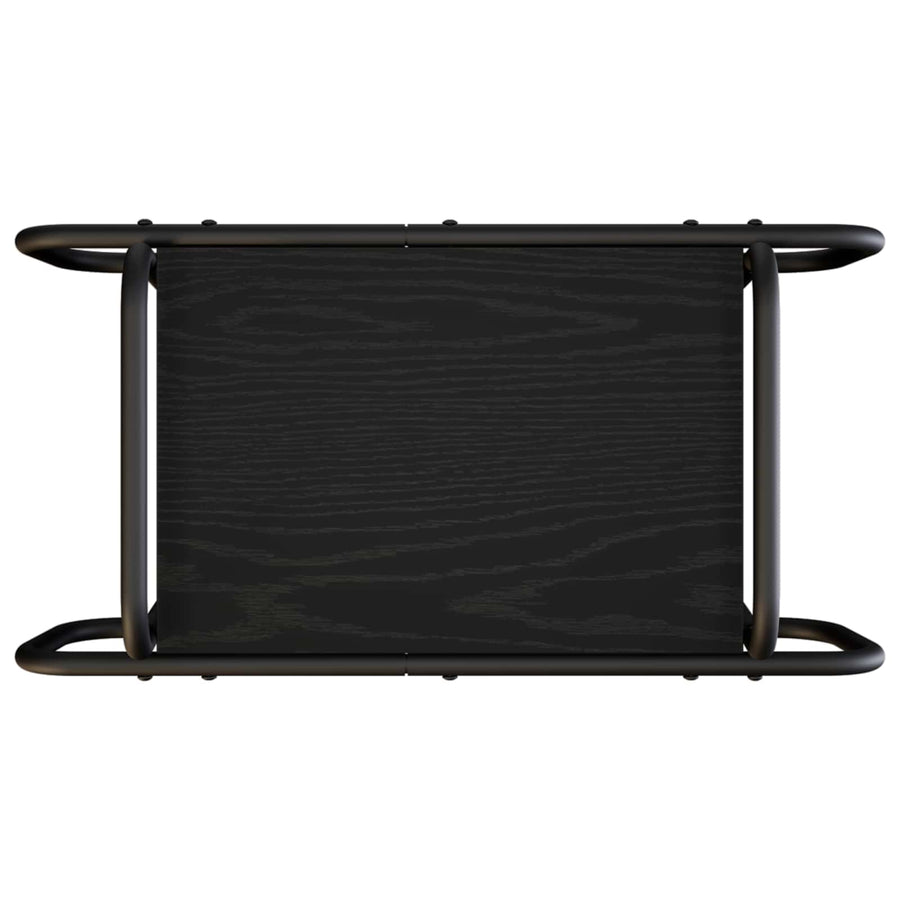 Coffee Table Black Oak 60 x 30 x 51 cm Engineered Wood