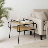 Coffee Table Sonoma Oak 60 x 60 x 51 cm Engineered Wood