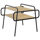 Coffee Table Sonoma Oak 60 x 60 x 51 cm Engineered Wood - Front View