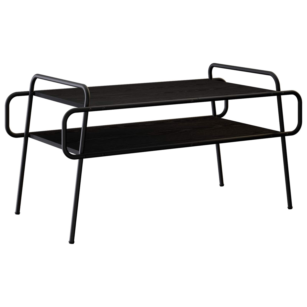 Coffee Table Black Oak 100 x 50 x 51 cm Engineered Wood