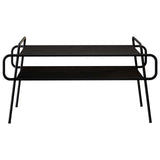 Coffee Table Black Oak 100 x 50 x 51 cm Engineered Wood