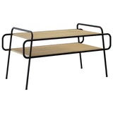 Coffee Table Sonoma Oak 100 x 50 x 51 cm Engineered Wood - Front View
