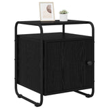 Bedside Cabinet 2 pcs Black Oak Engineered Wood