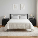 Bedside Cabinet 2 pcs Black Oak Engineered Wood