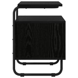 Bedside Cabinet 2 pcs Black Oak Engineered Wood