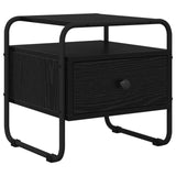Bedside Cabinet 2 pcs Black Oak 40 x 39.5 x 40 cm - Top-Down View