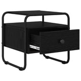 Bedside Cabinet 2 pcs Black Oak 40 x 39.5 x 40 cm - 45-Degree Angle