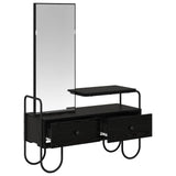 Dressing Table with Drawer with Shelf Black Oak Engineered Wood