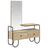 Dressing Table with Drawer Sonoma Oak Engineered Wood - Front View