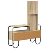 Dressing Table with Drawer Sonoma Oak Engineered Wood - Close-Up Angle