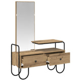 Dressing Table Artisan Oak Engineered Wood - Side View