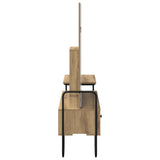 Dressing Table Artisan Oak Engineered Wood - 45-Degree Angle