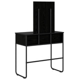 Dressing Table Black Oak 81 x 40 x 131 cm Engineered Wood