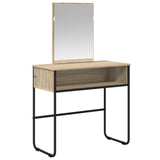 Dressing Table Sonoma Oak 81 x 40 x 131 cm Engineered Wood - Front View