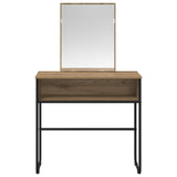 Dressing Table Artisan Oak 81 x 40 x 131 cm Engineered Wood - Top-Down View