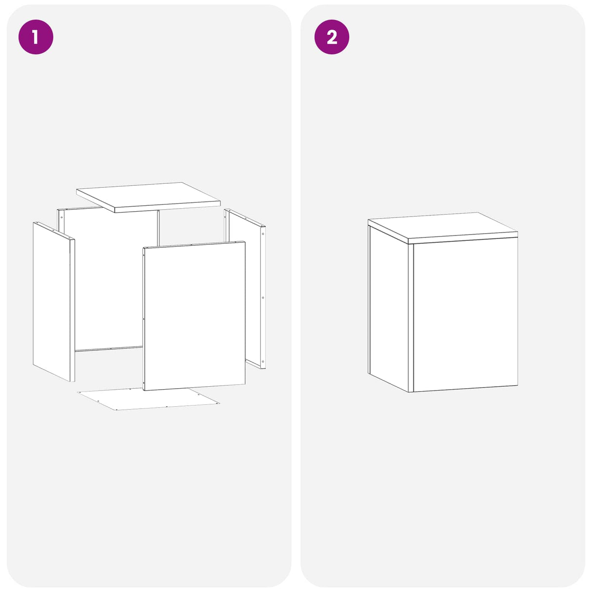 Plant Stand 2 pcs Black 30 x 30 x 40 cm Steel