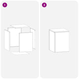 Plant Stand 2 pcs Black 30 x 30 x 40 cm Steel