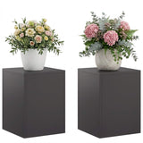 Plant Stand 2 pcs Black 30 x 30 x 40 cm Steel