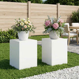 Plant Stand 2 pcs White 30 x 30 x 40 cm Steel