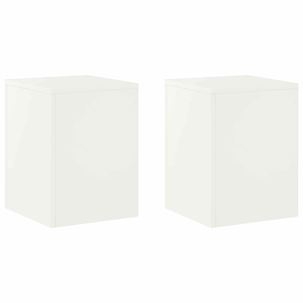 Plant Stand 2 pcs White 30 x 30 x 40 cm Steel