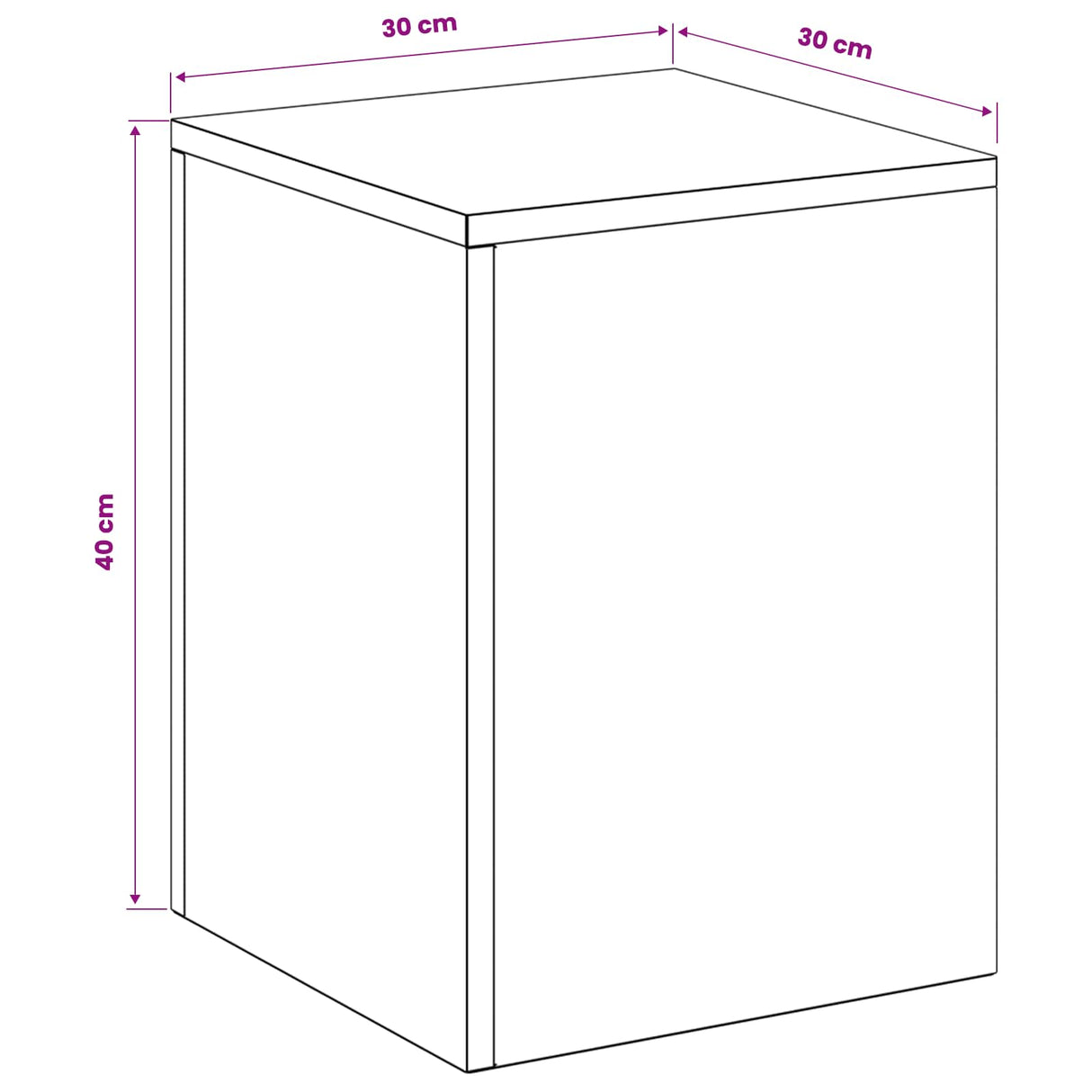 Plant Stand 2 pcs White 30 x 30 x 40 cm Steel