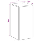 Plant Stand 2 pcs White 30 x 30 x 60 cm Steel - Low Angle