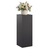 Plant Stand Black 30 x 30 x 80 cm Steel - Side View