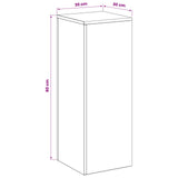 Plant Stand Black 30 x 30 x 80 cm Steel - Low Angle