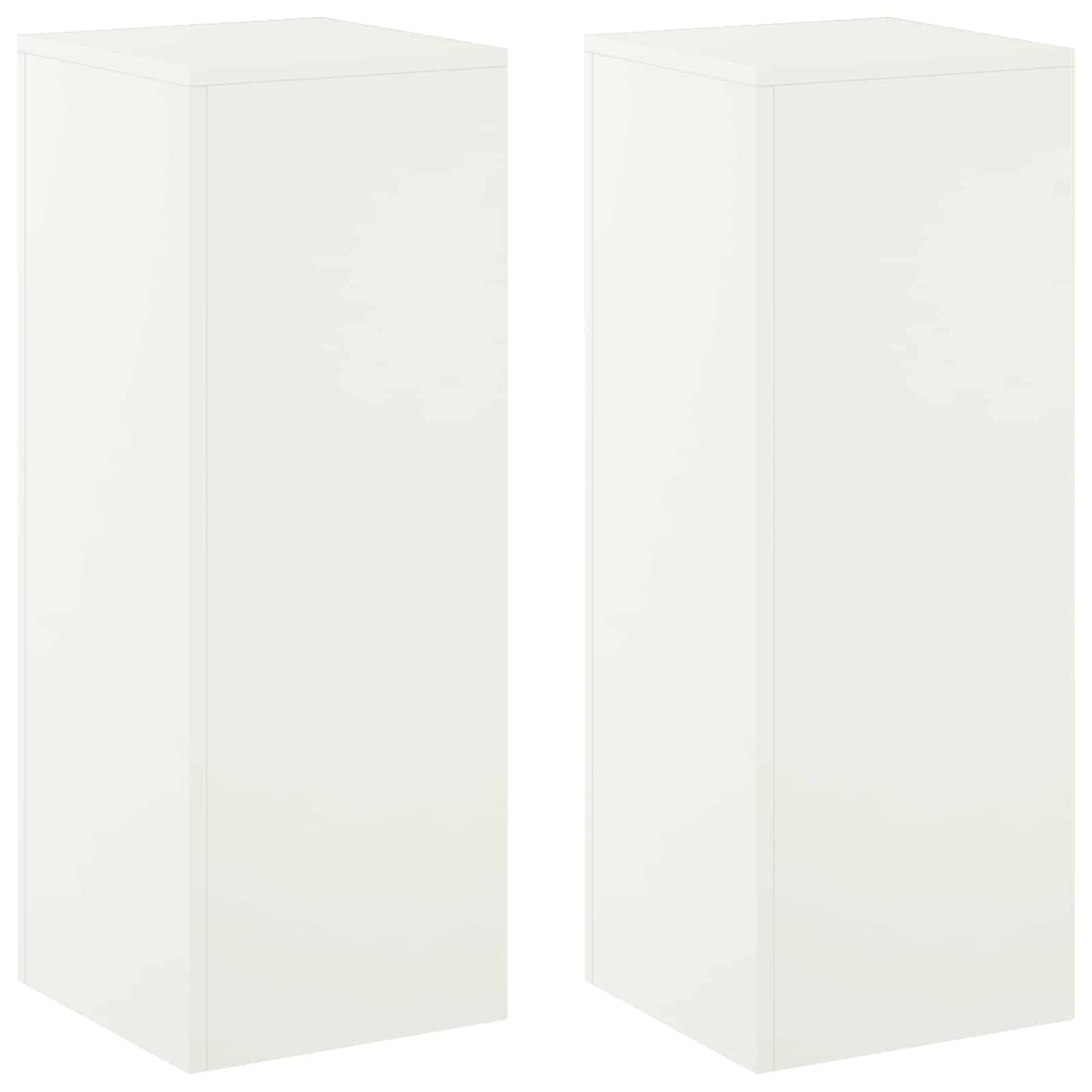 Plant Stand 2 pcs White 30 x 30 x 80 cm Steel
