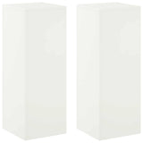 Plant Stand 2 pcs White 30 x 30 x 80 cm Steel