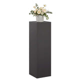 Plant Stand Black 30 x 30 x 100 cm Steel - Side View