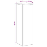 Plant Stand Black 30 x 30 x 100 cm Steel - Low Angle