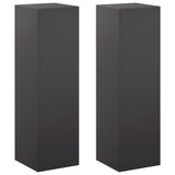 Plant Stand 2 pcs Black 30 x 30 x 100 cm Steel