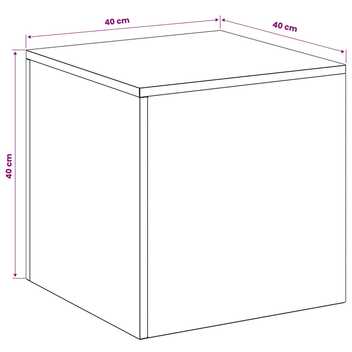 Plant Stand 2 pcs Black 40 x 40 x 40 cm Steel