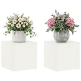 Plant Stand 2 pcs White 40 x 40 x 40 cm Steel