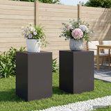 Plant Stand 2 pcs Black 40 x 40 x 60 cm Steel