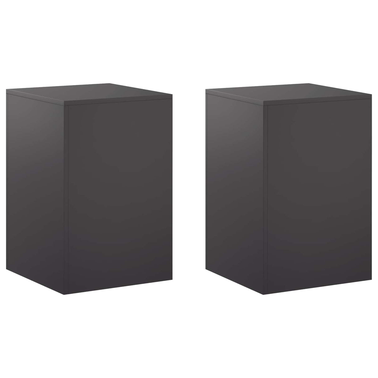 Plant Stand 2 pcs Black 40 x 40 x 60 cm Steel