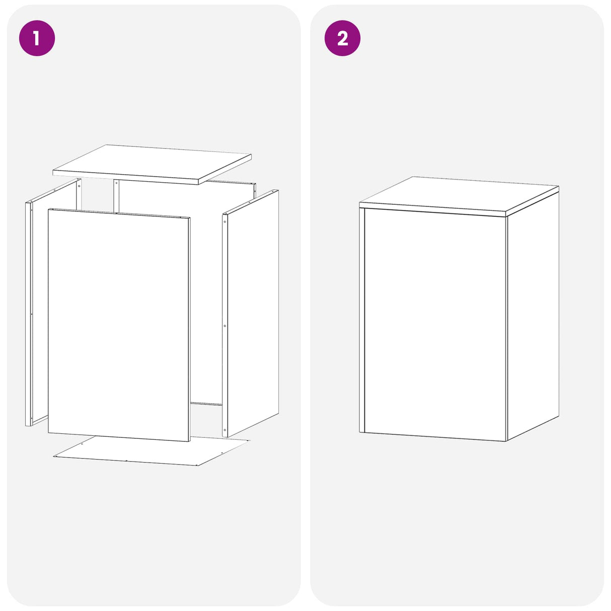 Plant Stand 2 pcs White 40 x 40 x 60 cm Steel