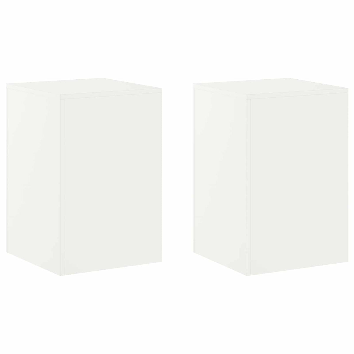 Plant Stand 2 pcs White 40 x 40 x 60 cm Steel