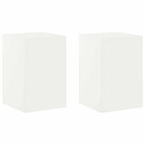 Plant Stand 2 pcs White 40 x 40 x 60 cm Steel