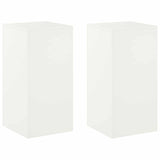 Plant Stand 2 pcs White 40 x 40 x 80 cm Steel