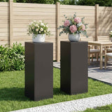 Plant Stand 2 pcs Black 40 x 40 x 100 cm Steel