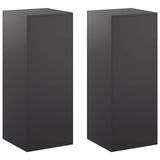 Plant Stand 2 pcs Black 40 x 40 x 100 cm Steel