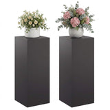 Plant Stand 2 pcs Black 40 x 40 x 100 cm Steel