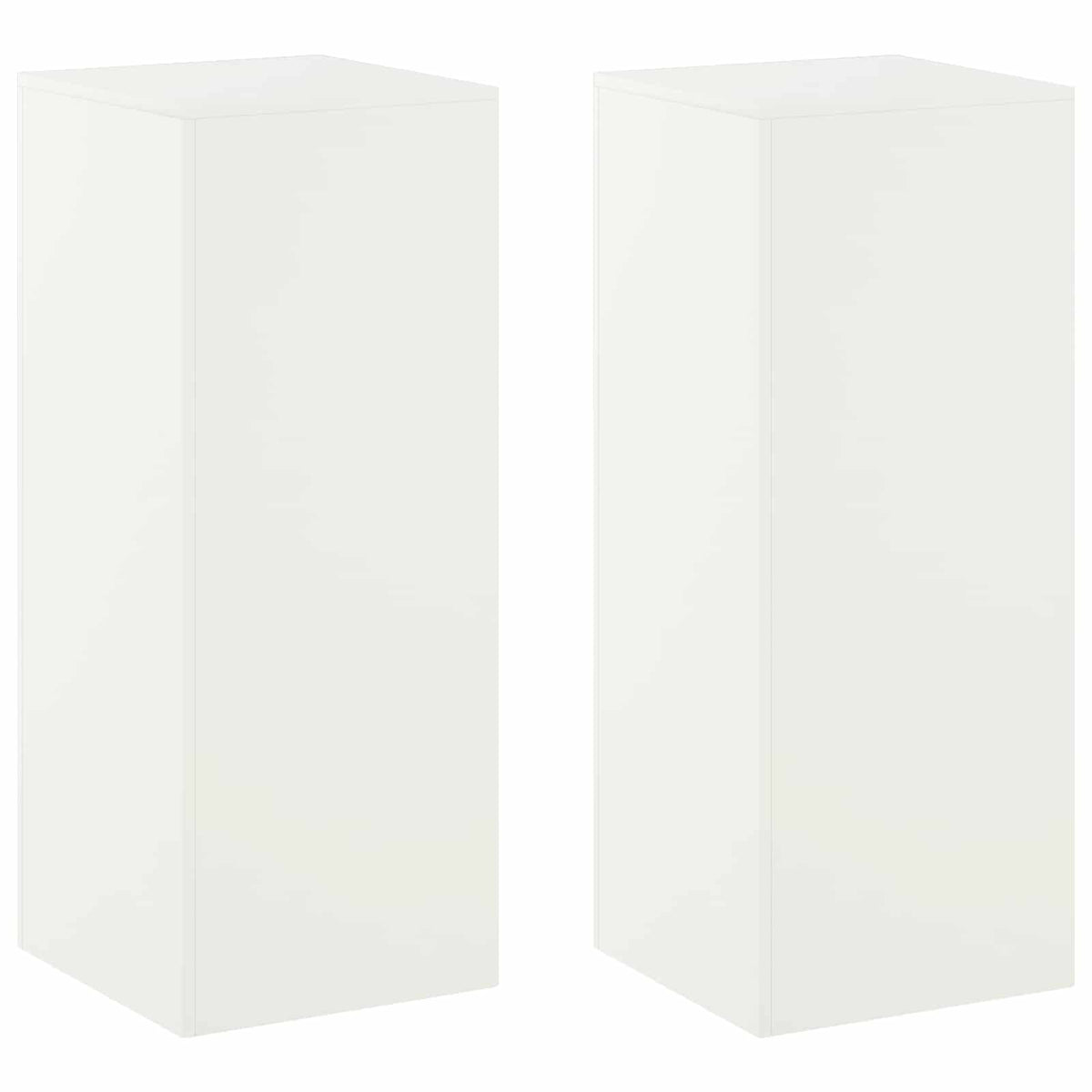 Plant Stand 2 pcs White 40 x 40 x 100 cm Steel